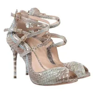 Python Skin Heels Jorge Bischoff | Shoes | Genuine Python Skin Heels Sandals With ...